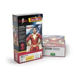Quebra Cabeça Puzzle Shazam Dc Comics 200 Peças Grow 03757 - 2