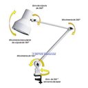 Ver imagem 3 de Luminária Profissional Cúpula anti-térmica e Garra Ref. 388 Ilutec - Branco