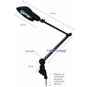 Ver imagem 2 de Luminária Articulada Ilutec Cúpula Aluminio Ref. 393 Div.cores - Preto