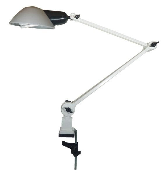 Luminária Articulada Ilutec Cúpula Aluminio Ref. 393 Div.cores - Branco/Titânio