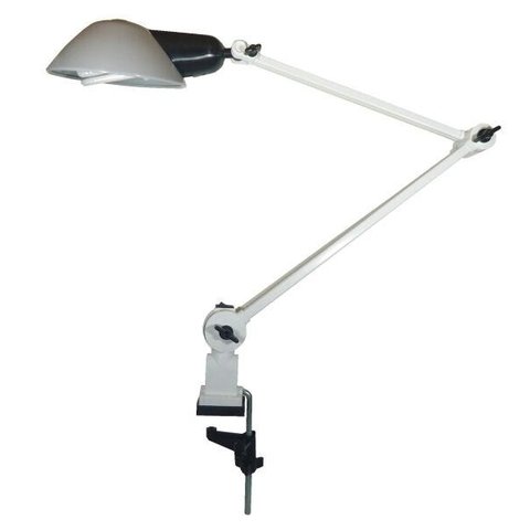 Luminária Articulada Ilutec Cúpula Aluminio Ref. 393 Div.cores - Branco/Titânio