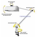 Ver imagem 3 de Luminária De Mesa Com Garra Ilutec 387 - Branco