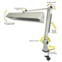 Ver imagem 3 de Luminária de Prancheta Articulada com Garra e Mola Ref. 271 Ilutec - Branco