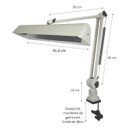 Ver imagem 2 de Luminária de Prancheta Articulada com Garra e Mola Ref. 271 Ilutec - Branco