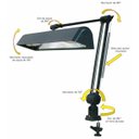 Ver imagem 3 de Luminária de Prancheta Articulada com Garra e Mola Ref. 271 Ilutec - Preto