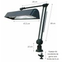 Ver imagem 2 de Luminária de Prancheta Articulada com Garra e Mola Ref. 271 Ilutec - Preto