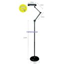 Ver imagem 2 de Luminária de Coluna Articulada para Lâmpada 3u Ilutec Ref.181 - Preto