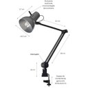 Ver imagem 2 de Luminária Industrial Ilutec com cúpula de alumínio Ref. 389 - Preto