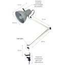 Ver imagem 2 de Luminária Industrial Ilutec com cúpula de alumínio Ref. 389 - Branco