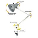 Ver imagem 3 de Luminária Industrial Ilutec com cúpula de alumínio Ref. 389 - Branco
