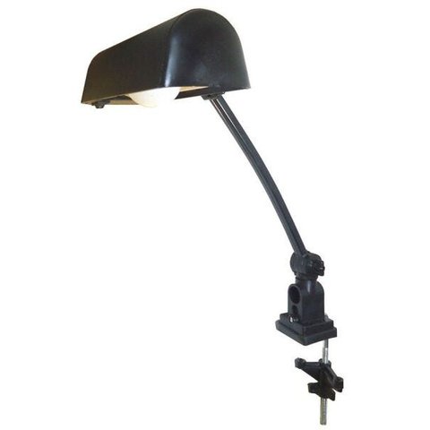 Luminária com Garra Lâmpada Compacta ou led Ref. 205 - Preto