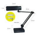 Ver imagem 2 de Luminária de Mesa Articulável Ilutec para Lâmpada Compacta Ref. 251 - Preto