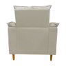 Poltrona Amamentação + Puff Luana Pés Madeira Suede:bege Claro - 5