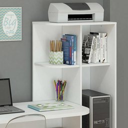 Mesa para Computador Permóbili Móveis Elisa 2 Gavetas Branco - 3