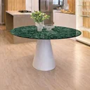 Ver imagem 3 de Mesa Cone 70cm em Mármore Verde Guatemala
