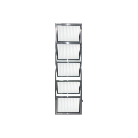 Vitro Basculante Brilhante 100x40 Linha Esmeralda Vidro Canelado