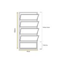 Ver imagem 4 de Vitro Basculante Brilhante 100x40 Linha Esmeralda Vidro Canelado