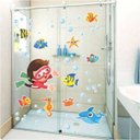 Ver imagem 1 de Adesivo Infantil para Box Fundo do Mar Menino 70x50cm