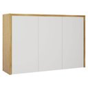 Ver imagem 1 de Armário Aéreo Nobre 120cm 3 Portas MDF Bater Off White Valdemóveis