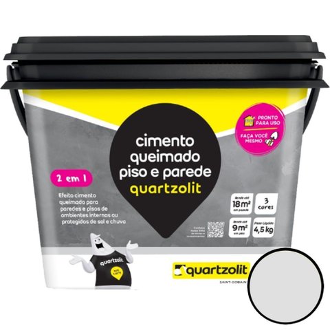 Cimento Queimado 4,5kg Cinza - 0541.00001.0001 - Quartzolit