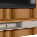 Ver imagem 7 de Painel Ripado Para TV 75 Pol Slats e Bancada Lisa 180x250cm L05 Nature Off White - Lyam Decor Slats