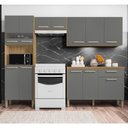 Ver imagem 2 de Armário de Cozinha Completo Palma Freijó Gris
