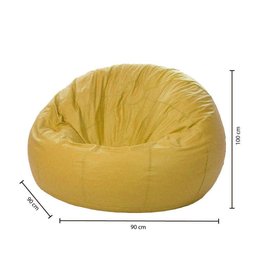 Puff Redondo Pop - Mostarda - 4