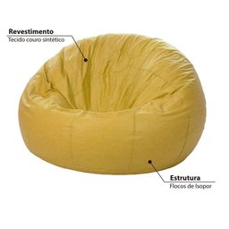 Puff Redondo Pop - Mostarda - 2