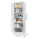 Ver imagem 2 de Livreiro Multiuso Branco Kit com 3 - Fdecor