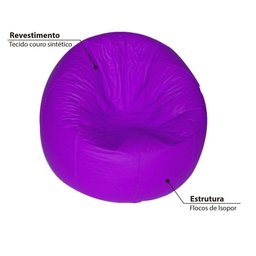 Puff Redondo Pop - Roxo - 4
