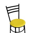 Ver imagem 2 de Conjunto Mesa Preta 70x70cm Tampo Preto com 4 Cadeiras Epoxi