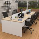 Ver imagem 7 de Escrivaninha Mesa Escritório 6 Lugares