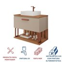 Ver imagem 6 de Gabinete Suspenso com Cuba 80,3cm x 73cm Mari Espresso Móveis Bege/Cappuccino