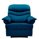 Ver imagem 2 de Poltrona Reclinável Elétrica Suede Azul Royal