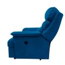 Ver imagem 4 de Poltrona Reclinável Elétrica Suede Azul Royal