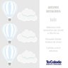 Adesivo Destacável Nuvens e Balões - Azul e Branco - 2