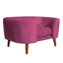 Ver imagem 1 de Cama Pet Caminha Cachorro Grande Veludo Casinha Luxo Colchão:veludo Pink