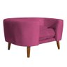 Cama Pet Caminha Cachorro Grande Veludo Casinha Luxo Colchão:veludo Pink - 1