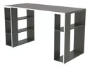 Ver imagem 2 de Mesa Gamer para Computador 135cm com Nichos e Prateleiras Robust Grafite Madeira Mania