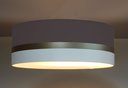 Ver imagem 2 de Luminária Plafon Preto Faixas Bronze Cúpula 40x15 Tom Luz