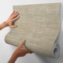 Ver imagem 2 de Kit 10 Metros - Papel de Parede Decorativo Autocolante Linho para Quartos e Salas de Estar