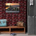 Ver imagem 1 de Papel de Parede Camuflado Militar - Várias Cores - Vermelho