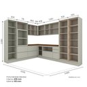 Ver imagem 3 de Cozinha Completa 12 Peças em MDF Fineze Areia HP e Cinamomo