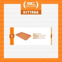 Ver imagem 2 de Conjunto 6 Bandejas Plásticas Self-service Refeição 48 X 32,5 X 2 Br-100 Laranja - Della Plast
