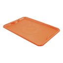 Ver imagem 4 de Conjunto 6 Bandejas Plásticas Self-service Refeição 48 X 32,5 X 2 Br-100 Laranja - Della Plast