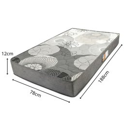 Colchão Solteiro D20 78x188x12cm | Leve e Econômico | Ideal para Crianças ou Camas Auxiliares - 2