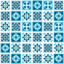 Ver imagem 2 de Papel de Parede Azulejo Manresa - Várias Cores - Azul