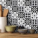 Ver imagem 1 de Papel de Parede Azulejo Manresa - Várias Cores - Preto