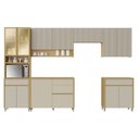 Ver imagem 2 de Cozinha 6 Peças 12 Portas 5 Gavetas 350cm 100% MDF Mista