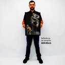 Ver imagem 2 de Quadro Decorativo Mulher Preto e Dourado em Moldura Caixa Tacolado Moldura Caixa 3cm Madeira sem Vid